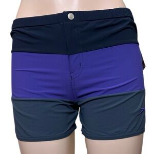 NWT Speedo Women's Purple and Gray Shorts